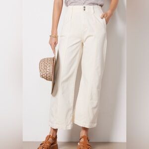 PAIGE Brooklyn High Waist Wide Leg Jean SZ 26 perfect off-white color NWOT